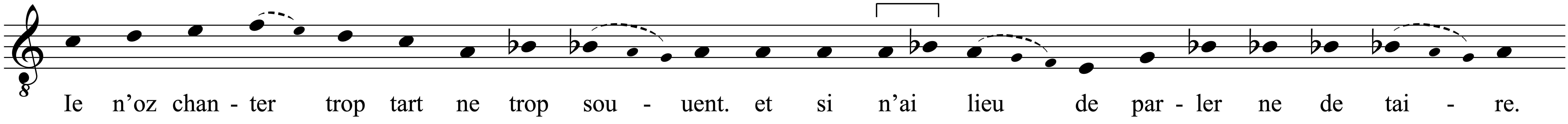 Work musical notation